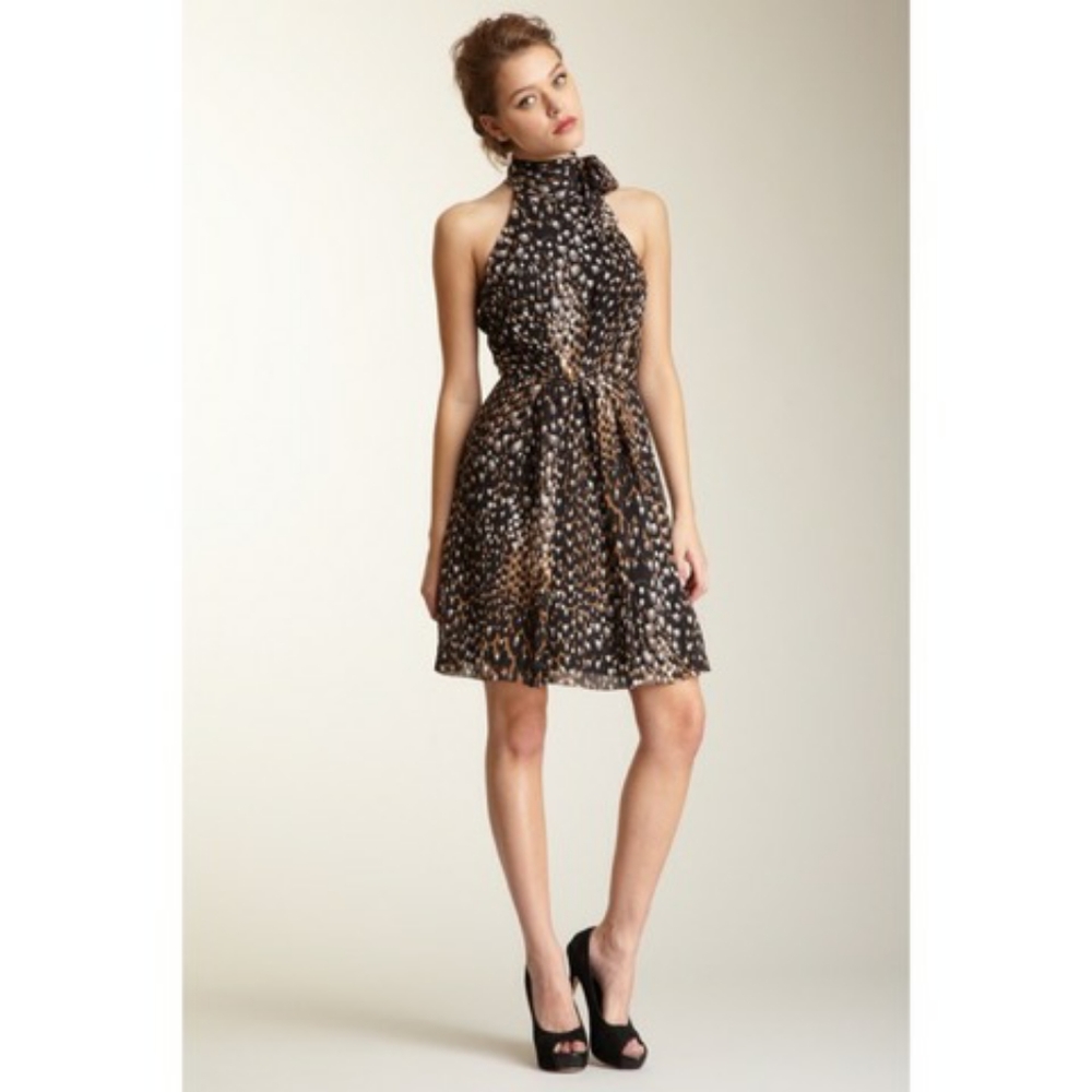 Trina Turk Madam Blanch Lepoard Print Dress